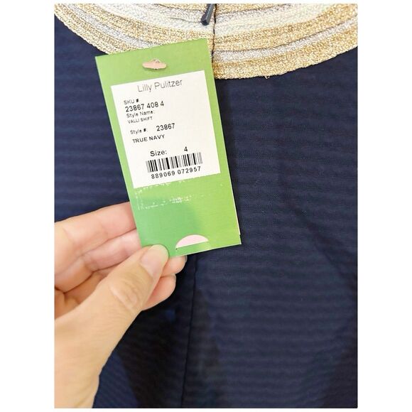 Lilly Pulitzer Valli Shift Dress Navy Blue NWT Sz 4 - Picture 10 of 10